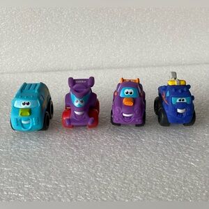 Lot of 4 Tonka Lil' Chuck and Friends Trucks 2005-2008 Plastic Vehicles